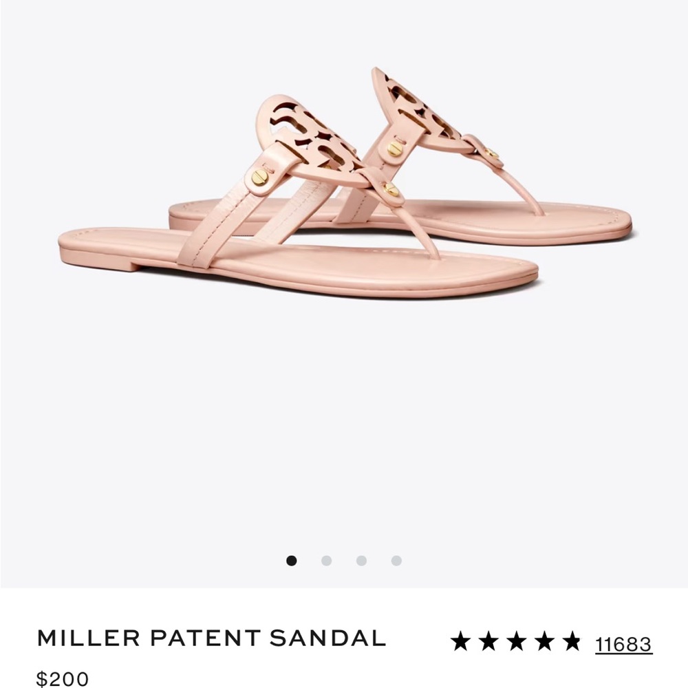 Tory Burch Miller Patent Sandal - Light Pink